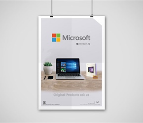 نمونه طراحی پوستر مایکروسافت